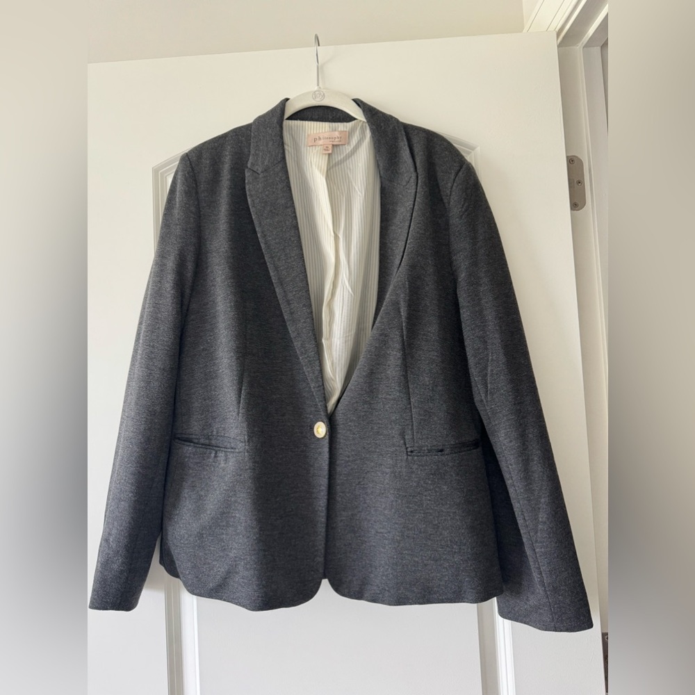 Gray Philosophy blazer size XL
